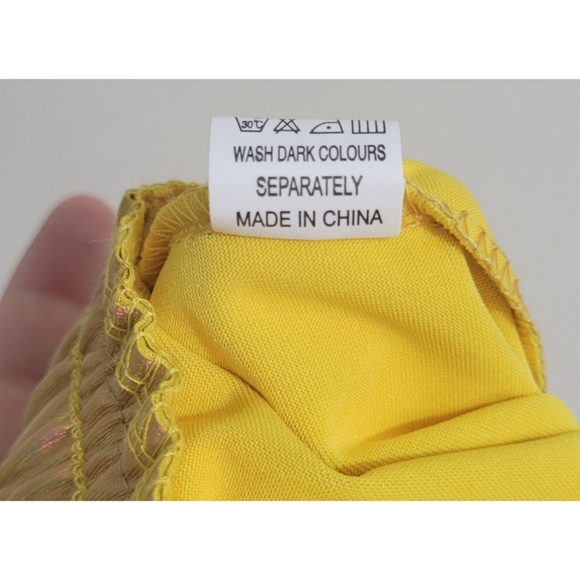 Tayday Women's Gold Holographic Running Shorts XL Drawstring - Picture 2 of 7